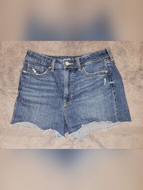 Old Navy Blue Distressed Denim Cutoff Shorts